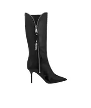 Moschino Zipped Heeled Boots 36,37.5,37,38 black