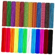 2400 Pcs Pipe Cleaners 24 Assorted Colors Chenille Stems Glitter Pipe Cleaners