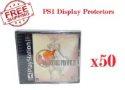 50 Sony PlayStation 1 PS1 Double Plastic Protective Cases Display Box Sleeves