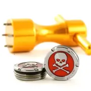 2 x 15g Deluxe Tour Weights +Gold Wrench for Scotty Cameron Putters, Skull, Red