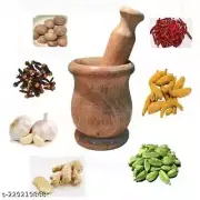 Wooden Mortar and pestle Wooden Okhli and Musal Wooden Spice and Medicine Crush