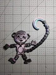 3D Printed Flexible Monkey Kids Toy Figurine 7 Inch Length!
