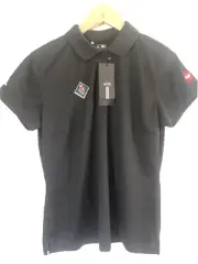 Woman’s Adidas Climalite Golf Polo Shirt Large Black Polyester