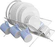 Foldable Dish Drying Rack, Collapsible Dish Drainer for Kitchen Sink, Countertop, Cutlery, Plates
