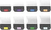 Wahl 1-8 Stainless Steel Attachment/Guide Combs Set For KM2, KMSS, KM5, KM10 Clipper