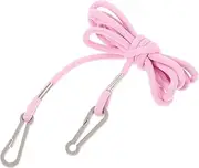 [BESPORTBLE] Ski Glove Lanyard Glove for Suspender Clip Hat Strap Mitten Strap Key Chain Snowsuit Mitten Suspenders Rope Cord Pole Hangers Arm Holder Paw Pink Nylon