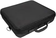 17 Ball Snooker Case, 14x14x3 Inch Hard EVA Pool Ball Holder with Ergonomic Handle, Mesh Pocket & Detachable Strap