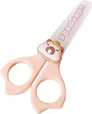 Kids Scissors Serious Capybara Scissors | Capybara Cartoon Rounded for Kids | Small Elementary School Craft Tools for Scrapbooking with Non-Slip Handle