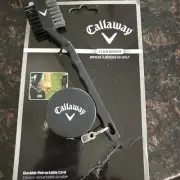Callaway Club Cleaning Brush w/ Zinger Retractable Black New Package