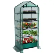 Mini Greenhouse for Indoor Outdoor, 5 Tier Shelves Rack Small Green House Hea...