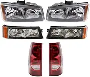 TRQ Lighting Kit Compatible with 2003 Chevrolet Silverado 1500 Silverado 1500 HD Silverado 2500 Silverado 2500 HD GM2502224 GM2502257 GM2503224 GM2503257 GM2520185 GM2521185 GM2800161 GM2801161