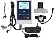 DIGITEN Water Flow Control LCD Display+1/2" Flow Sensor Meter+1/2" Solenoid Valve+12V Power