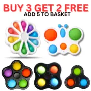 Kids Fidget Toys Push Pop It Bubble Sensory Relief Stress Special Needs Autism
