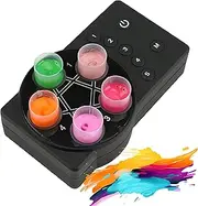 Mini Vortex Mixer, Tattoo Ink Pigment Magnetic Mixer with 3 Speeds ​​Adjustable, 8 Color Cup & 10 Magnetic Rods, Automatic Pigment Vortex Mixer, for Nail Polish Tattoo Ink