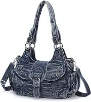[angel kiss] Hobo Bags for Women Vegan Leather Shoulder Purses and Handbags Ladies Roomy Tote Bags Purse with Crossbody Strap