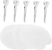 OATIPHO 1 Set Hair Extension Heat Shield Guards with Clips Insulation Protectors for Hair Glue Bonding Scalp Guards Gentle Convenient