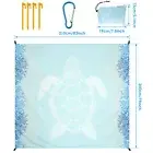 Beach Blanket Waterproof Beach Mat 79 x 83 Inch Oversized Beach Mat for wuehc