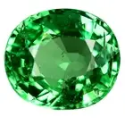 1.10 ct Spectacular Oval Cut (7 x 6 mm) Tanzania Green Tsavorite Garnet Gemstone