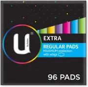 Extra Pads Regular with Wings 96 Count (6 X 16 Pack) - Packaging May Vary