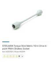 Steelman 19mm Torque Stick 55 ft-lb (light blue)