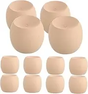Beavorty 12PCS Mini Natural Wood Essential Oil Diffuser Compact Aromatherapy Fragrance Diffusers for Car Home Office Portable Wooden Scent Retention Hanging