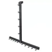 Gym Fitness LAT Pull Down Bar Storage Rack for Mag Grip, Heavy Duty A T-ZHIJIA