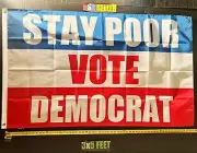 Donald Trump Flag FREE SHIP Stay Poor Vote D Republican Desantis USA Sign 3x5'