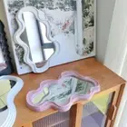 Cloud Shaped Makeup Mirror Wall-mounted Dressing Mirror Standing Mirror Desk