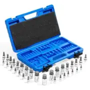 32Pcs Master Hex Bit Socket Set SAE And Metric Allen 5/64" - 3/4" 2mm - 19mm