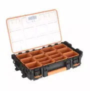 NEW AEG Quickstack Clear Top Organiser Storage Tool Box Removable Trays
