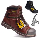 安全鞋 CATERPILLAR 真皮靴 防潑水 鋼頭鞋 工作鞋 防砸 防滑 耐油耐酸 安全靴 CAT