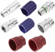 GANAZONO Retrofit Fitting Adapter Kit R12 R22 R502 to R134a Conversion for Ac Systems (4pcs Quick Connects)