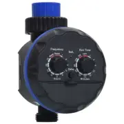 vidaXL Water Timer Black and Blue ABS Compact Adjustable Armrests
