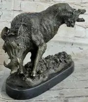 Bronze / Copper Alloy Wild Boar Statue , European Sculpture / Figure / Artwork