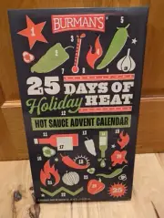 Aldi BURMAN ‘S 25 Days of Holiday Heat Hot Sauce Advent Calendar 2024 NEW