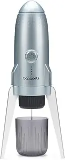 3 in 1 Portable Espresso Machine On the Go, Self-Heating Electric Espresso Maker, 19 Bar Mini Coffee Maker For Travel Camping and Hiking With Ground Coffee & NES PRESSO/DolceGusto Pod, Space Grey