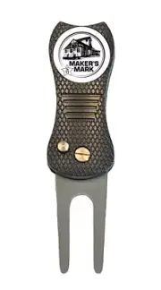 Makers Mark Bourbon Golf Ball Marker w/ Premium Switchblade Divot Tool Whiskey