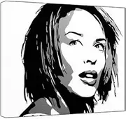 Kylie Minogue - Pop Art Print - 60 x 50 x 1.8 cm Deep Box Canvas