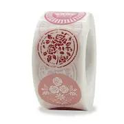 500pcs/roll Envelope Seal Labels with Flower Patterns Stickers 1inch Self Adhesive Sticker Labels for Party Decor Birthday Wedding