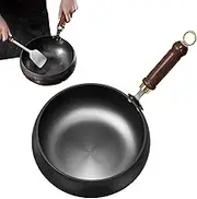 Non-Stick Wok - Wok with Lid | Cooking Stir-Fry Woks Pan Nonstick,Household Meal Making Tool Iron Cookware Daily Use for Pork Chicken Beef Induction Cooktop Electric Stove - 28cm/11.02 Inches