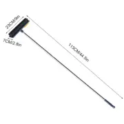 Floor Scrub Brush with Adjustable Long Handle 2 in 1 Scrape and Brush jezrf