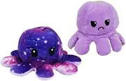 Orion Reversible Octopus Stuffed Animal Plush Toy, Purple, 10 cm Height