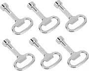 6pcs Box Radiator Vent Key Water Shut Off Tool for Electrical Cabinets Distribution Boxes Valves Compact Lightweight Design