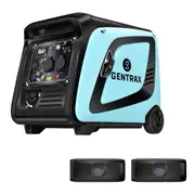 Gentrax 4.2KW Max 3.5KW Rated Inverter Generator Portable Gasoline +2x oltX 5000mAh Power Bank