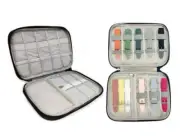 Travel Electronics Cable Organizer Bag Storage Case for Cards USB Accessories S