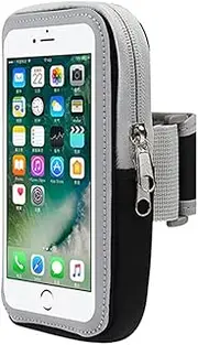 Running Phone Holder Sports Armband Cell Phone Arm Band Bag Case for Google Pixel 8 8a Pixel 7a 7 6 5 iPhone 15 14 13 12 11 Pro Max 16 Plus Galaxy S24 Plus S23 FE S22 S21 S20 A15 A25 A35 A55 (Black)