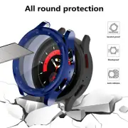 For Samsung Galaxy Watch 5 Pro 45mm Full Cover Glass Screen Protector TPU Case