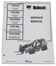 Bobcat TL4380 TL43.80 HF Telescopic Handler Service Manual 2019 Version 7318404