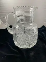 Waterford Crystal Cut Glass Pitcher- Retail $400- 120 Ounces- Huge-Reseller Note