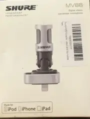 Shure MV88 Digital Wired Stereo Condenser Microphone - IOS Compatible